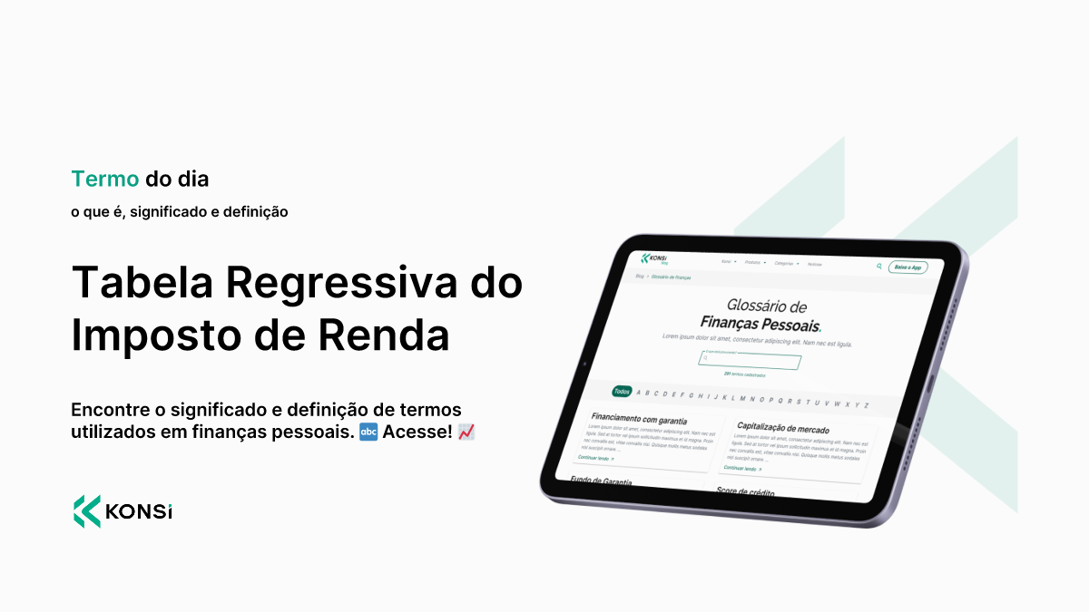 Tabela Regressiva do Imposto de Renda