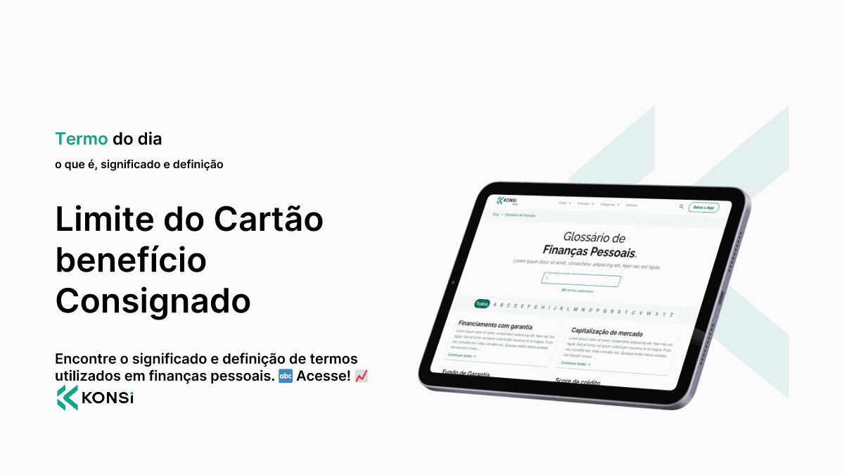 Limite do Cartão benefício Consignado